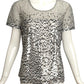 OSCAR DE LA RENTA- 2012 Sequin Knit Blouse, Size 8