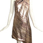 KAUFMANFRANCO- Multi Color Sequin One Shoulder Dress, Size 4