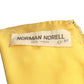 NORMAN NORELL- AS IS 1960s Yellow Rhinestone Trim Dress, Size 8