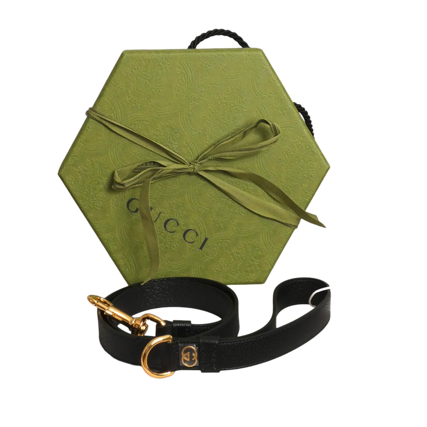 GUCCI- Black Demetra Dog Leash