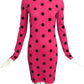 VERSACE- NWT Wool Polka Dot Sweater Knit Dress, Size 6