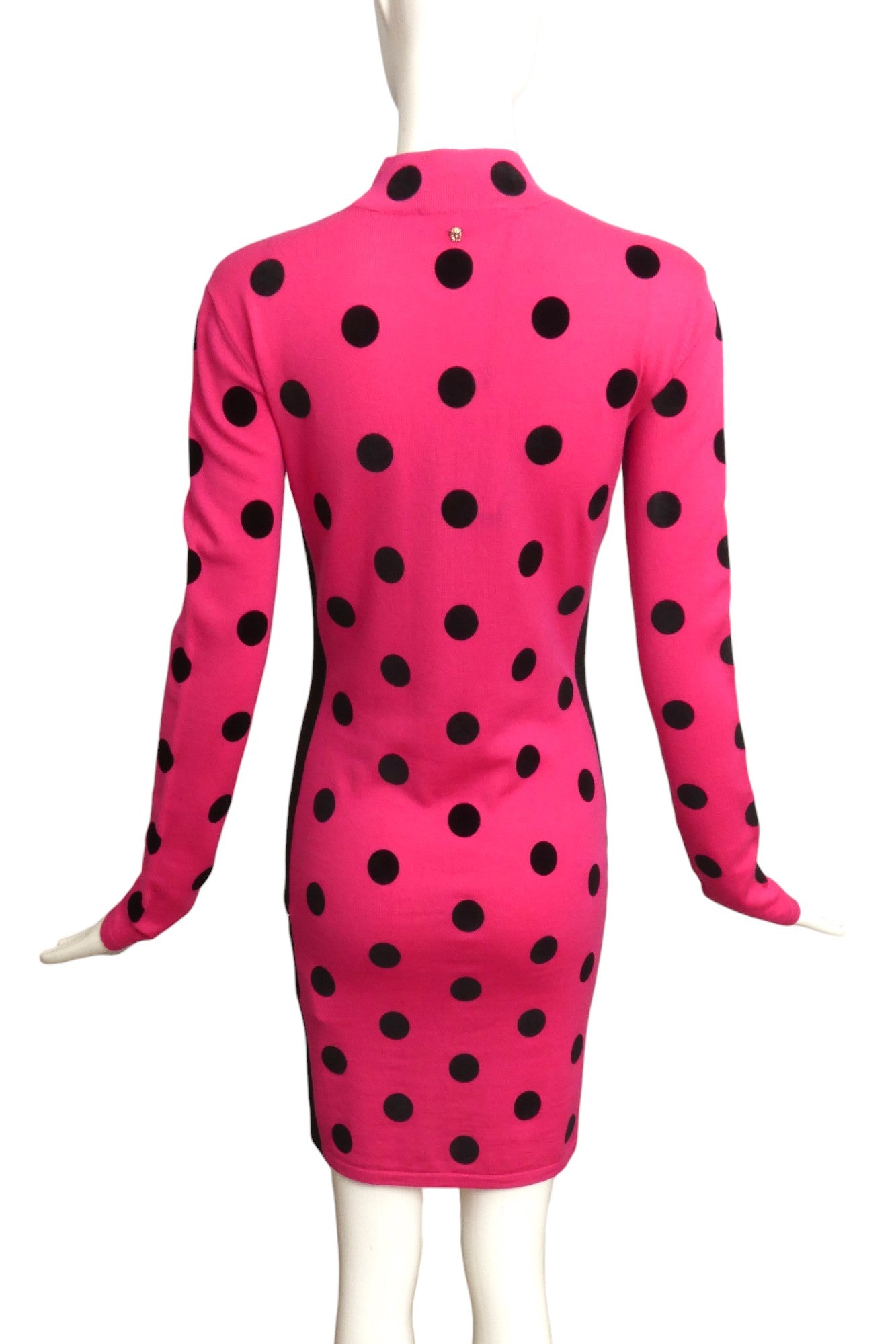 VERSACE- NWT Wool Polka Dot Sweater Knit Dress, Size 6
