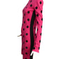 VERSACE- NWT Wool Polka Dot Sweater Knit Dress, Size 6