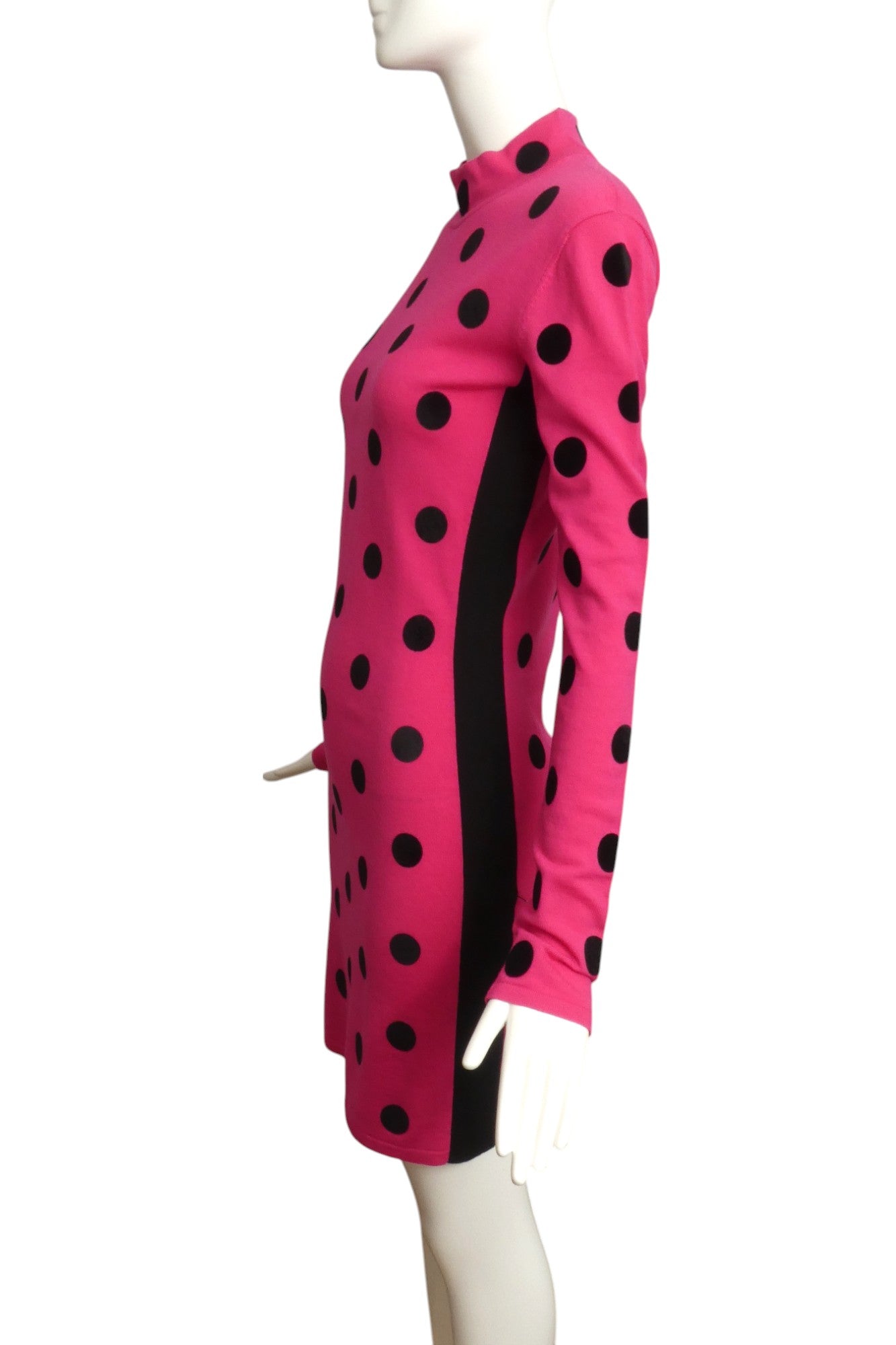 VERSACE- NWT Wool Polka Dot Sweater Knit Dress, Size 6