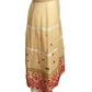 DRIES VAN NOTEN- Embroidered Linen Skirt, Size 4