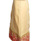 DRIES VAN NOTEN- Embroidered Linen Skirt, Size 4