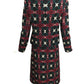 BILL BLASS- 1970 Multi Color Wool Skirt Suit, Size 4