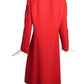 PAULINE TRIGERE- 1970s Red Wool Winter Coat, Size 6