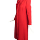 PAULINE TRIGERE- 1970s Red Wool Winter Coat, Size 6