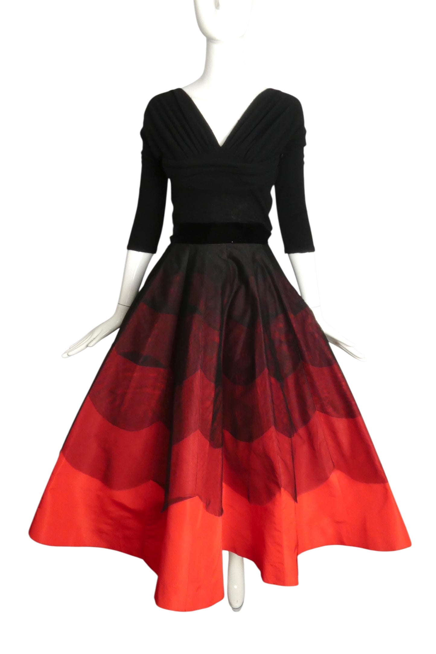 SOPHIE ORIGINAL- 1955 2pc Sweater & Tulle Dress, Size 2