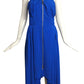 CHRISTIAN DIOR- Blue Strapless Crepe Midi Gown, Size 6