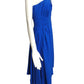 CHRISTIAN DIOR- Blue Strapless Crepe Midi Gown, Size 6
