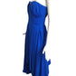 CHRISTIAN DIOR- Blue Strapless Crepe Midi Gown, Size 6