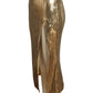 LAQUAN SMITH- NWT Gold Sequin Skirt, Size Small