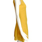 FENDI- Yellow Laser Cut Knit Dress, Size 8