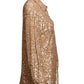 TOM FORD- 2021 Blush Sequin Blouse, Size 12