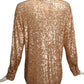 TOM FORD- 2021 Blush Sequin Blouse, Size 12