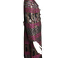 1960s Multi Color Double Breast Silk Brocade Coat, Size 8