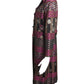 1960s Multi Color Double Breast Silk Brocade Coat, Size 8