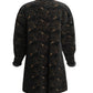 FENDI 365- 1980s Black Velvet Embroidered Coat, Size 6