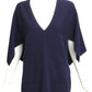 CHANEL- Navy Cashmere Sweater, Size 8