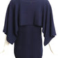 CHANEL- Navy Cashmere Sweater, Size 8