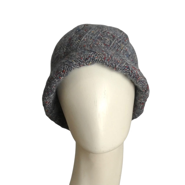 MISSONI- 1970s Heathered Blue Knit Beanie
