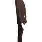 EMANUEL UNGARO- 1970s Brown Gaberdine Pant Suit, Size 4