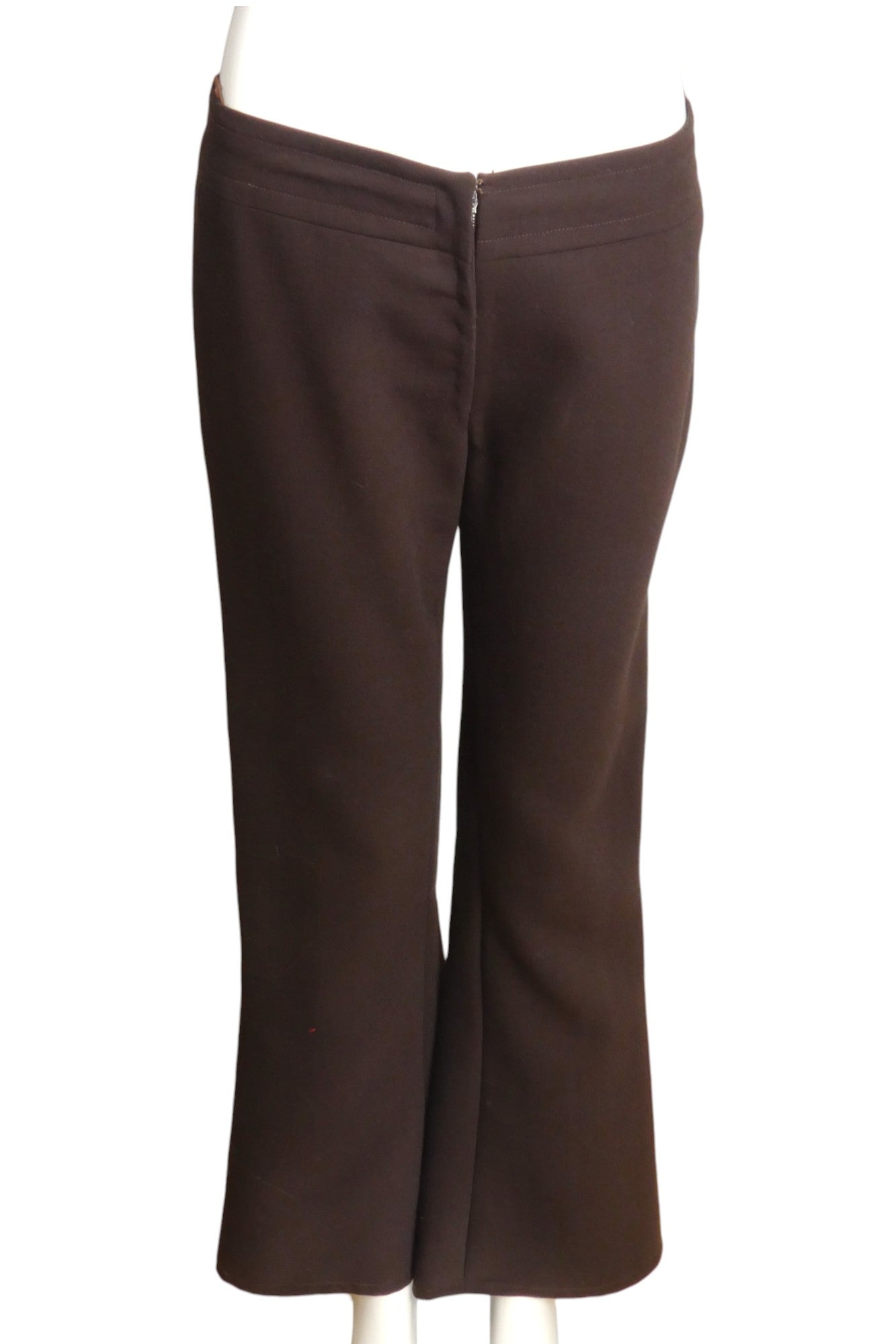 EMANUEL UNGARO- 1970s Brown Gaberdine Pant Suit, Size 4
