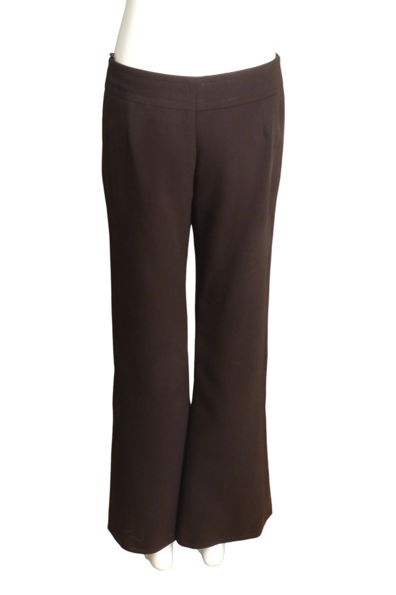 EMANUEL UNGARO- 1970s Brown Gaberdine Pant Suit, Size 4