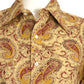 RALPH LAUREN- 1970s Paisley Print Blouse, Size 4