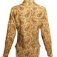RALPH LAUREN- 1970s Paisley Print Blouse, Size 4