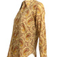 RALPH LAUREN- 1970s Paisley Print Blouse, Size 4