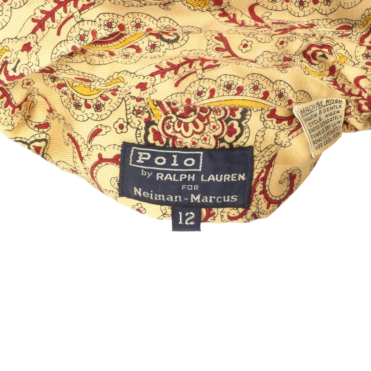 RALPH LAUREN- 1970s Paisley Print Blouse, Size 4