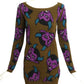 BETSEY JOHNSON- 1990s Devil Cotton Knit Tunic, Size Small