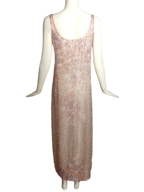 HALSTON- 1970s 2pc Beaded Gown & Jacket, Size 4