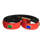ESCADA- 1980s Jeweled Suede Belt, Waist 31