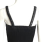 PROENZA SCHOULER- NWT Black Smocked Faux Leather Top, Size XS