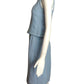 CHRISTIAN DIOR- AS IS 1961 2pc Blue Linen Dress, Size 2