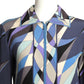 EMILIO PUCCI- 1970s Multi Color Print Maxi Dress, Size 6
