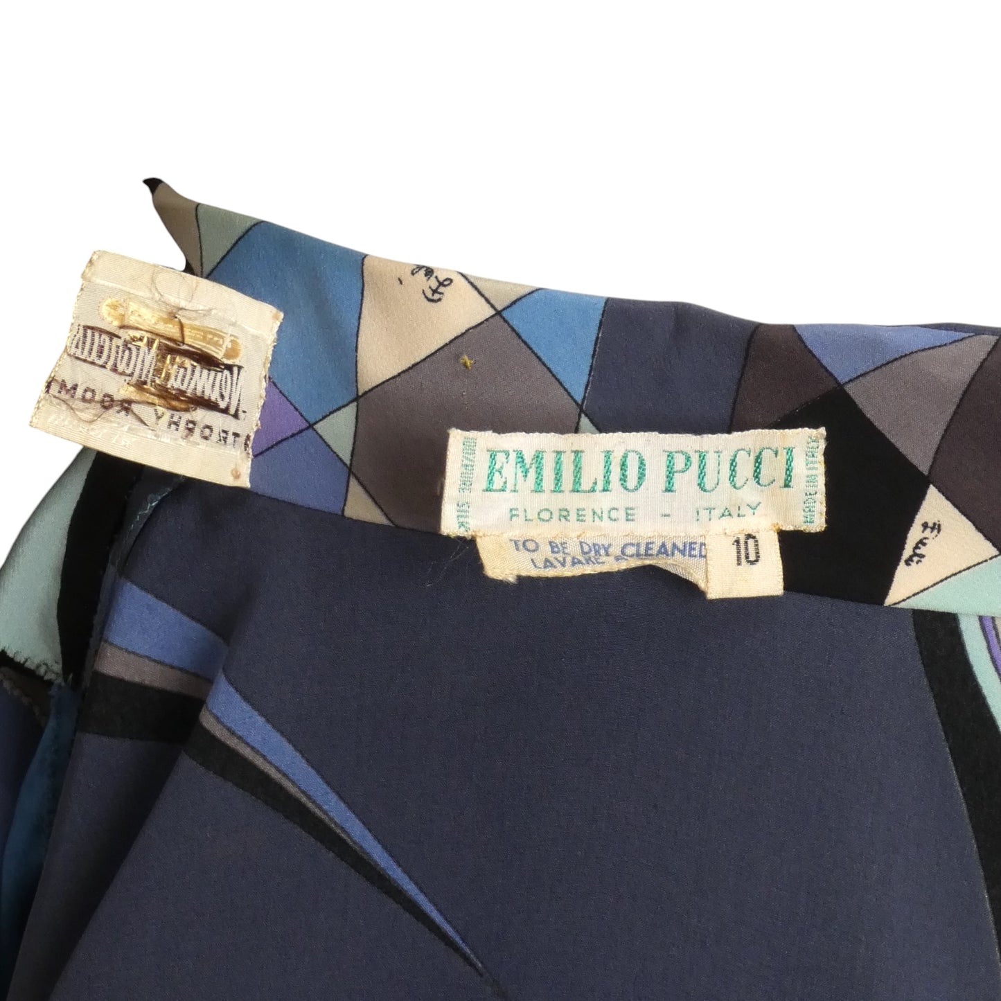 EMILIO PUCCI- 1970s Multi Color Print Maxi Dress, Size 6