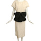 CHRISTIAN DIOR- 1987 Ivory Cotton Dress, Size 8