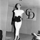 CHRISTIAN DIOR- 1987 Ivory Cotton Dress, Size 8