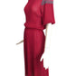 1970s Raspberry Knit Dress, Size 8