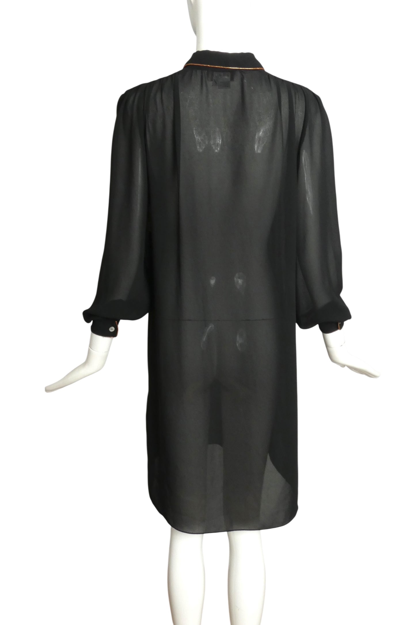 PIERRE CARDIN BOUTIQUE- 1970s Black Knit Dress, Size 4