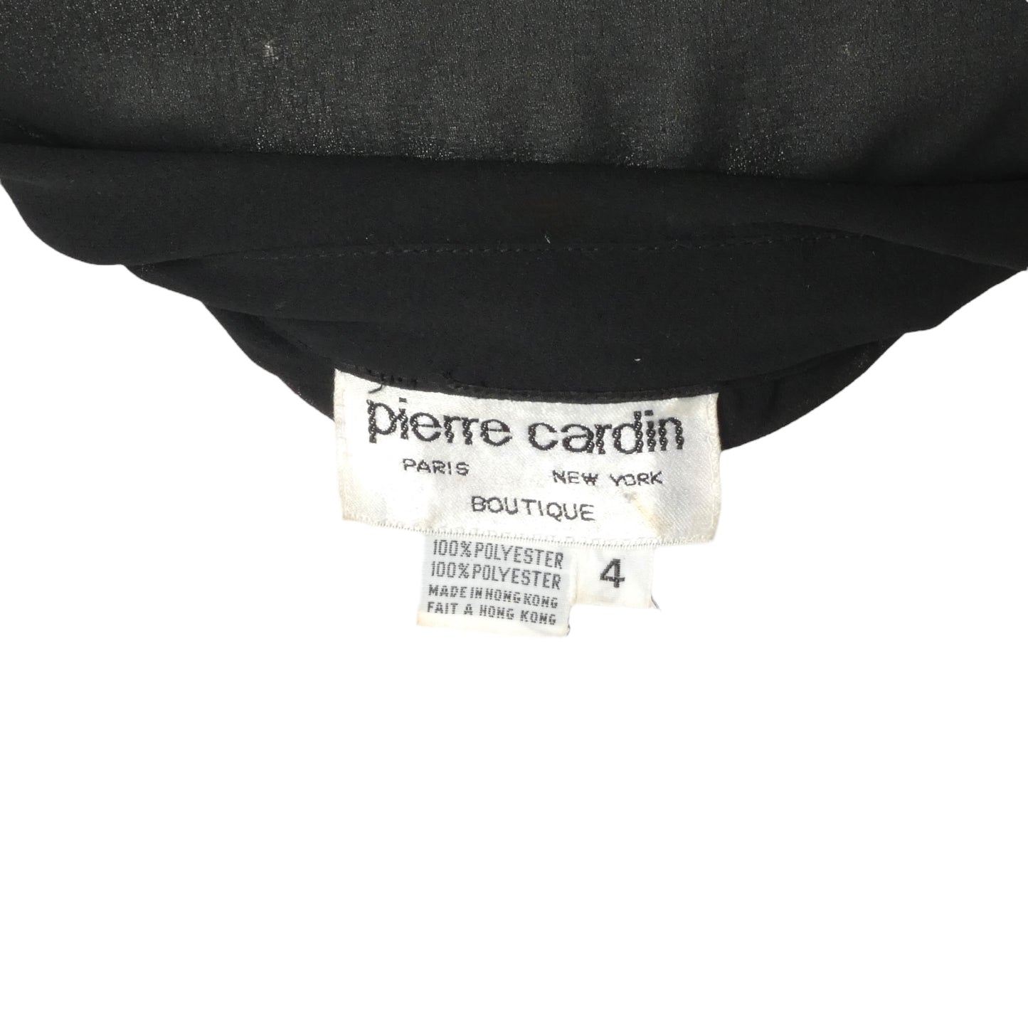 PIERRE CARDIN BOUTIQUE- 1970s Black Knit Dress, Size 4