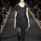 JUNYA WATANABE- 2014 Black Felt & Sequin Cut Out Dress, Size 8