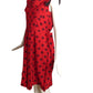 COMME DES GARCONS- 2010 Wool Polka Dot Dress, Size 8