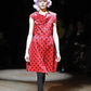COMME DES GARCONS- 2010 Wool Polka Dot Dress, Size 8