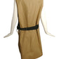 CELINE- Faux Fur & Canvas Dress, Size 8